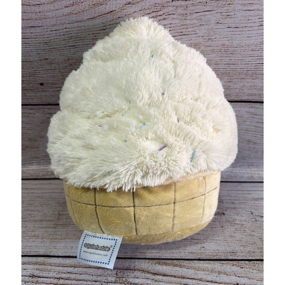 Squishable 14" Ice Cream Cone Sprinkle Stuffed Animal Plush Comfort Food Used - Picture 2 of 2